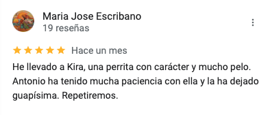 Opiniones Peluquería Canina Burbujas