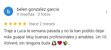 Opiniones peluquería canina Patitas